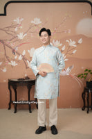 JASON Ao dai for men| ao dai with spring pattern