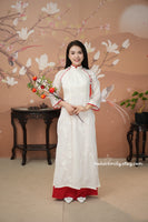 HOLLAND Cream/ Red Matching Mom and baby Girl