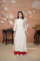 HOLLAND Cream/ Red Matching Mom and baby Girl