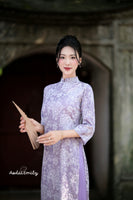 VIVIAN Loosing Purple modern ao dai set