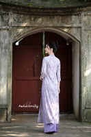 VIVIAN Loosing Purple modern ao dai set