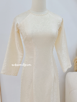 SCOTTIE Double layers Cream Gam with pearls