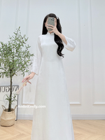 AMBER Loosing White modern ao dai