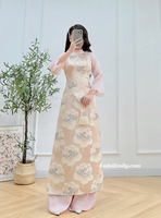 NADIA Modern taffeta with flowers pattern