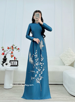 IVY Hand beading spring birds and 3D flowers with crystals