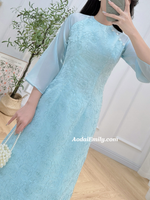 ZAHRA Light Blue Matching Mom & Girl