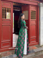 MARGOT Mulberry silk ao dai with buttons