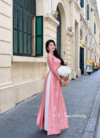 ELISE 3D flowers with hand beaded crystals