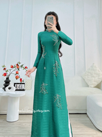 KEELEY Dark green Lily flowers with crystals