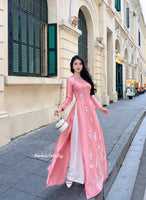 ELISE 3D flowers with hand beaded crystals