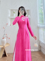ROMINA Ao dai with hand beading crystals