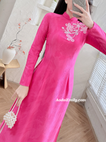 ROMINA Ao dai with hand beading crystals