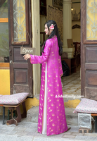 AUBREE Mulberry silk ao dai with Pearls