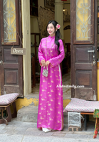 AUBREE Mulberry silk ao dai with Pearls