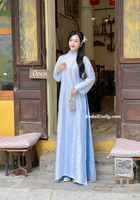 JOURNI Loosing style Mulberry silk ao dai