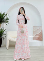 STELLA Rose pattern Pre-made Ao dai
