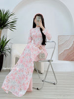 STELLA Rose pattern Pre-made Ao dai