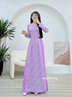 MACKENZIE Purple Ao Dai set