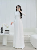 ICELYNN Double layers White Gam with pearls