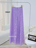 Violet lace Pants for Ao Dai| Pre made LACE pants