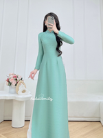 NAOMI Ao dai with crystals collar