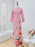EMRYN Printed flowers pattern Pre made ao dai for women