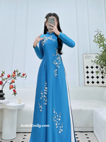 ALICIA Hand beading 3D flowers with crystals