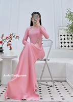 OPAL Pink Hand beading 3D flowers with crystals