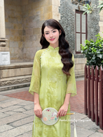 CHARLOTTE Modern ao dai with rose patterns