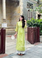 CHARLOTTE Modern ao dai with rose patterns