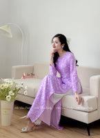 ALEXIS Purple Mulberry silk ao dai