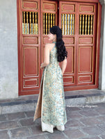 PAIGE Sleeveless Spring patterns Pre made ao dai