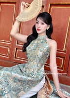 PAIGE Sleeveless Spring patterns Pre made ao dai