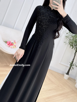 JUNE Ao dai with designed crystals