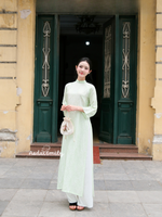 KINSLEY| Loosing style Mulberry silk ao dai
