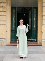 KINSLEY| Loosing style Mulberry silk ao dai
