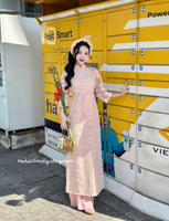 MADISON Lace Pink Pre made ao dai| Modern ao dai