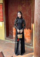 PENELOPE Black Lace áo dài