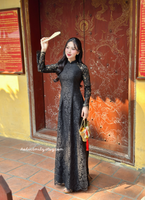 PENELOPE Black Lace áo dài