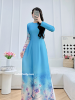 HANA Printed Blue flowers flowers pattern