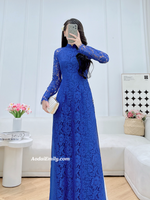 IVANNA Blue Lace áo dài