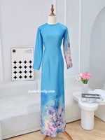 HANA Printed Blue flowers flowers pattern