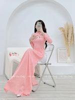 LUCIA Ribbon embroidery Ao dai Gam| Pre made ao dai| Ao dai