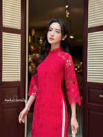 BAMBI Lace and silk Modern áo dài