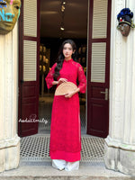 BAMBI Lace and silk Modern áo dài