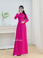 KAILANI Mulberry silk ao dai with buttons