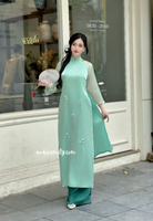CECELIA Loosing modern ao dai set with beading flowers