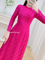 KAILANI Mulberry silk ao dai with buttons