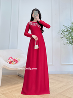VALERIA Hand beading flowers ao dai
