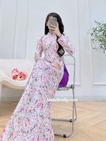 KALI Purple printed flowers pattern